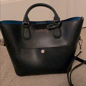 Michael Kors navy blue purse with original bag